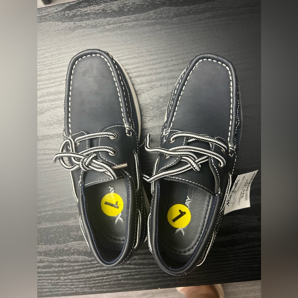Navy Blue Boys Shoes. Size 1. Never worn.